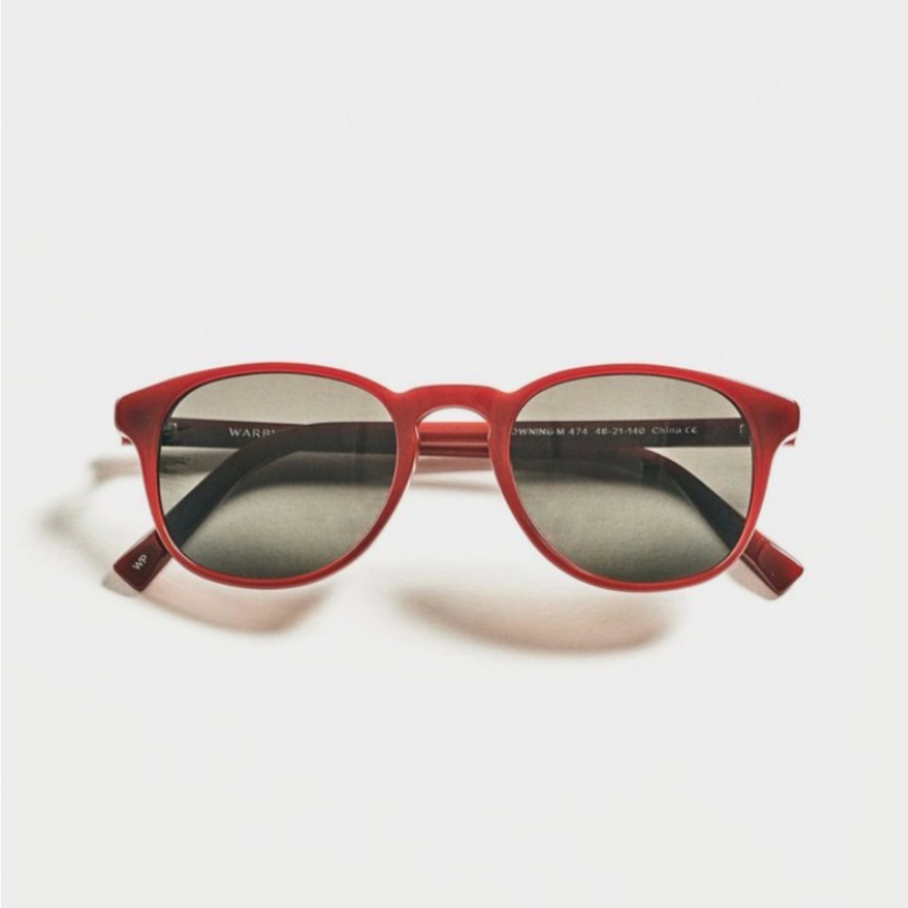 Warby Parker x Alex Mill Downing Sunglasses Russet Red Never Worn